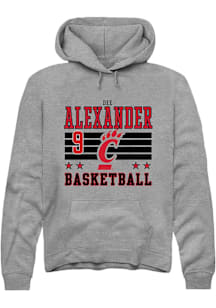 Dee Alexander Cincinnati Bearcats Mens Grey NIL Striped Player Hood