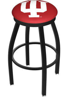Black Indiana Hoosiers Black Pub Stool