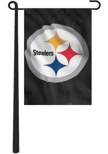 Pittsburgh Steelers 10.5x15 Black Garden Flag