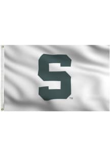Michigan State Spartans 3x5 White Grommet Applique Flag