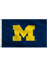 Michigan Wolverines 3x5 Blue Grommet Applique Flag
