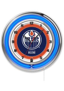Edmonton Oilers 19in Neon Wall Clock