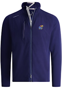 Zero Restriction Kansas Jayhawks Mens Navy Blue Z710 Medium Weight Jacket