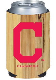 Cleveland Indians Wood Grain Can Coolie