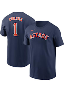 Carlos Correa Houston Astros Navy Blue Home Short Sleeve Player T Shirt