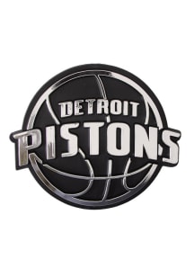 Detroit Pistons Plastic Car Emblem - Silver