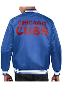 Starter Chicago Cubs Mens Blue Varsity Medium Weight Jacket
