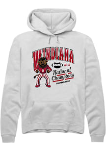 Summit Sportswear Indiana Hoosiers Mens White WINDIANA Arch 2025 National Champions Long Sleeve Ho..