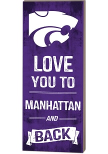 K-State Wildcats 18x7 Love You To... And Back Wall Art