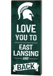 Michigan State Spartans 18x7 Love You To... And Back Wall Art