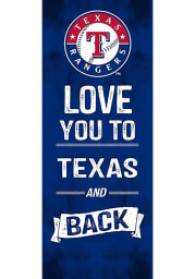 Texas Rangers 18x7 Love You To…And Back Wall Art