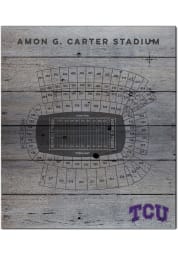 KH Sports Fan TCU Horned Frogs 16x20 Seating Chart Sign