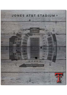 KH Sports Fan Texas Tech Red Raiders 16x20 Seating Chart Sign