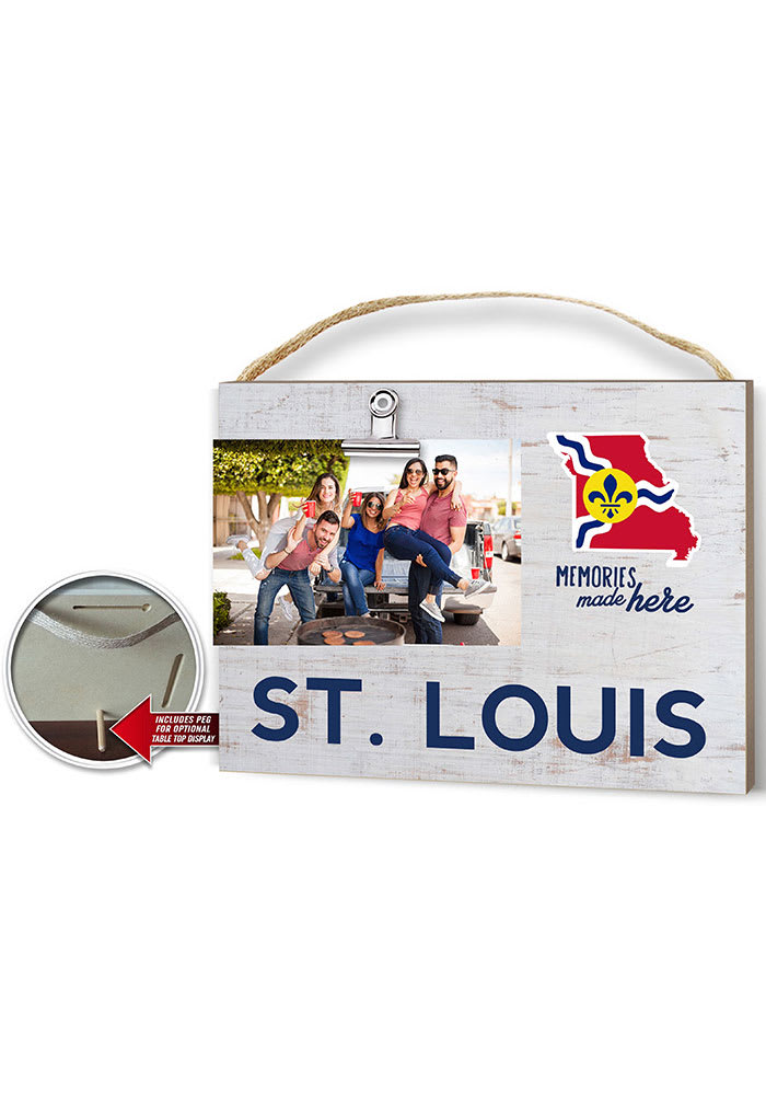 St Louis Clip It Weathered Name Drop Flag Frame Picture Frame
