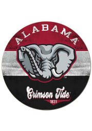 KH Sports Fan Alabama Crimson Tide 20x20 Retro Multi Color Circle Sign