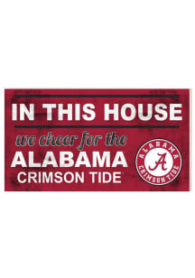 KH Sports Fan Alabama Crimson Tide 20x11 Indoor Outdoor In This House Sign