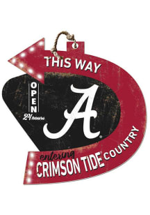 KH Sports Fan Alabama Crimson Tide This Way Arrow Sign