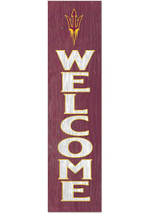 KH Sports Fan Arizona State Sun Devils 11x46 Welcome Leaning Sign