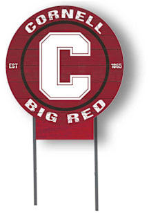 Cornell Big Red KH Sports Fan 20x20 Color Logo Circle Yard Sign - Red