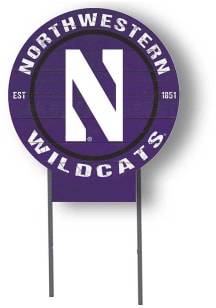 Northwestern Wildcats 20x20 Color Logo Circle Yard Sign
