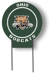 Ohio Bobcats KH Sports Fan 20x20 Color Logo Circle Yard Sign - Green