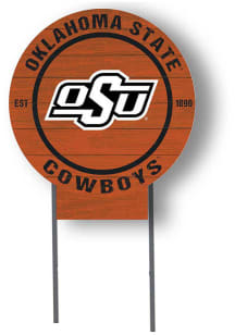 Oklahoma State Cowboys 20x20 Color Logo Circle Yard Sign