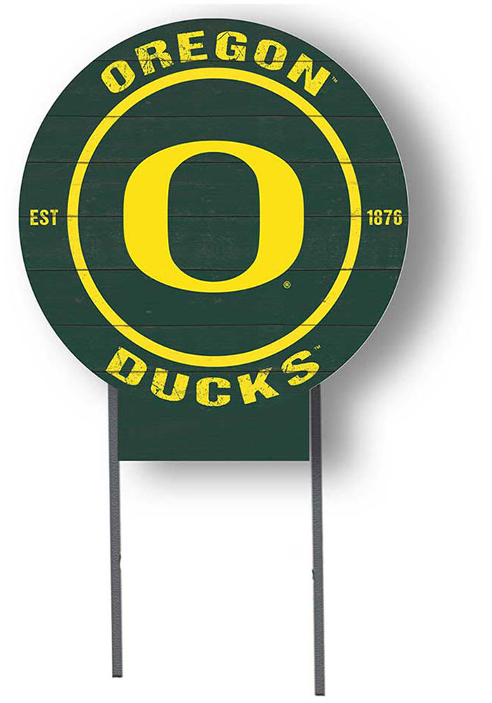 Oregon Ducks 20x20 Color Logo Circle Yard Sign