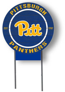 Gold Pitt Panthers 20x20 Color Logo Circle Yard Sign