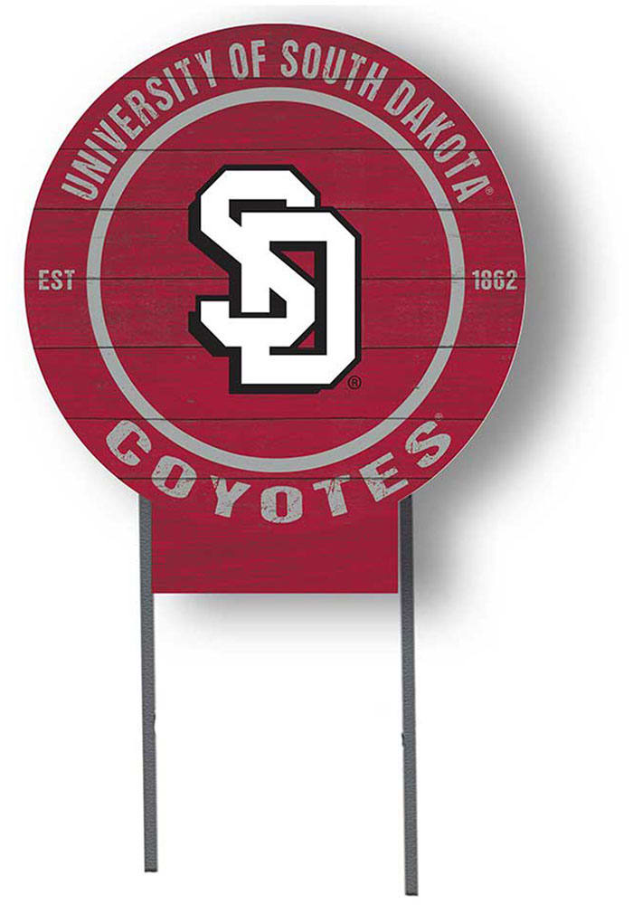 South Dakota Coyotes 20'' x 20'' Retro Logo Circle Sign