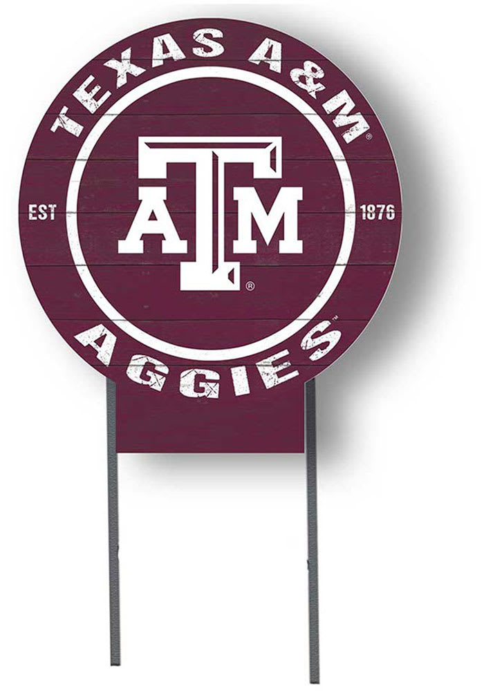 Texas A&M Aggies 20'' x 20'' Retro Logo Circle Sign