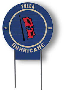 Tulsa Golden Hurricane KH Sports Fan 20x20 Color Logo Circle Yard Sign - Gold