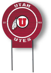 Utah Utes 20x20 Color Logo Circle Yard Sign