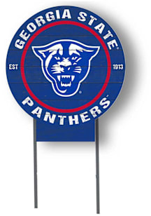 Georgia State Panthers KH Sports Fan 20x20 Color Logo Circle Yard Sign - Blue