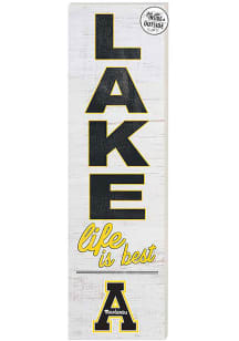 KH Sports Fan Appalachian State Mountaineers 35x10 Lake Life is Best Indoor Outdoor Sign