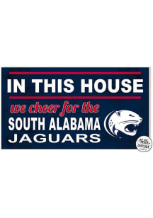 KH Sports Fan South Alabama Jaguars 20x11 Indoor Outdoor In This House Sign