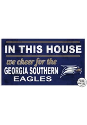 KH Sports Fan Georgia Southern Eagles 20x11 Indoor Outdoor In This House Sign