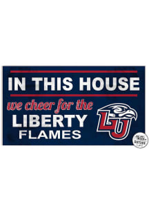 KH Sports Fan Liberty Flames 20x11 Indoor Outdoor In This House Sign