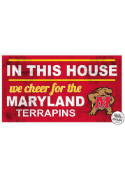 KH Sports Fan Maryland Terrapins 20x11 Indoor Outdoor In This House Sign