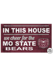KH Sports Fan Missouri State Bears 20x11 Indoor Outdoor In This House Sign