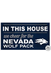 KH Sports Fan Nevada Wolf Pack 20x11 Indoor Outdoor In This House Sign