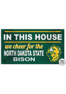 KH Sports Fan North Dakota State Bison 20x11 Indoor Outdoor In This House Sign