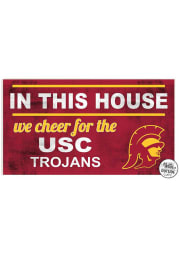 KH Sports Fan USC Trojans 20x11 Indoor Outdoor In This House Sign