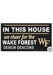 KH Sports Fan Wake Forest Demon Deacons 20x11 Indoor Outdoor In This House Sign