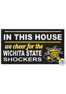 KH Sports Fan Wichita State Shockers 20x11 Indoor Outdoor In This House Sign