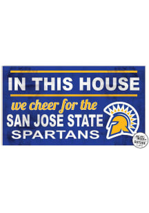 KH Sports Fan San Jose State Spartans 20x11 Indoor Outdoor In This House Sign