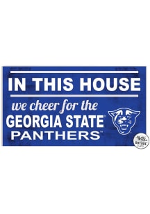 KH Sports Fan Georgia State Panthers 20x11 Indoor Outdoor In This House Sign