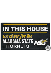 KH Sports Fan Alabama State Hornets 20x11 Indoor Outdoor In This House Sign
