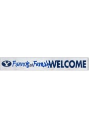 KH Sports Fan BYU Cougars 5x36 Welcome Door Plank Sign