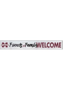 KH Sports Fan Mississippi State Bulldogs 5x36 Welcome Door Plank Sign