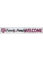 KH Sports Fan Texas A&M Aggies 5x36 Welcome Door Plank Sign